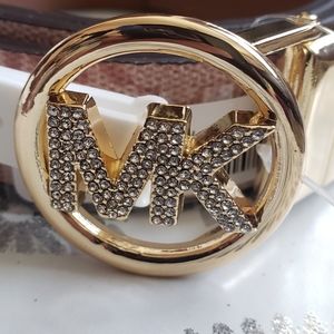 Michael kors ladies leather reversible belt